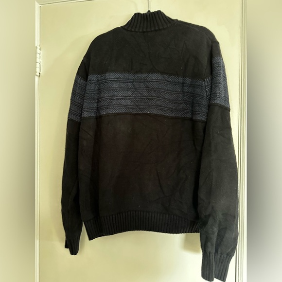 Telluride Clothing Company  XL Men’s Fleece Lined Blue & Black Full Zip Sweater. - Picture 2 of 16